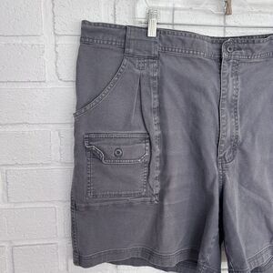 Cabelas Shorts Khaki Cargo Pockets Fishing Hiking Mens 44 Regular Gray Blue Read